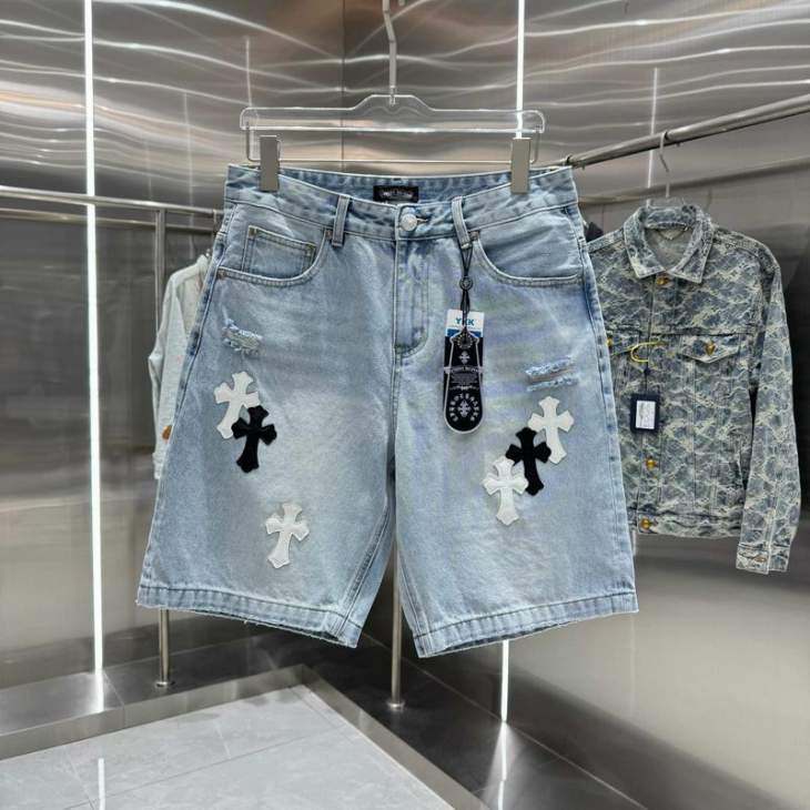 Picture of Chrome Hearts Jeans Short _SKUChromeHeartsM-2XLhgntx308815